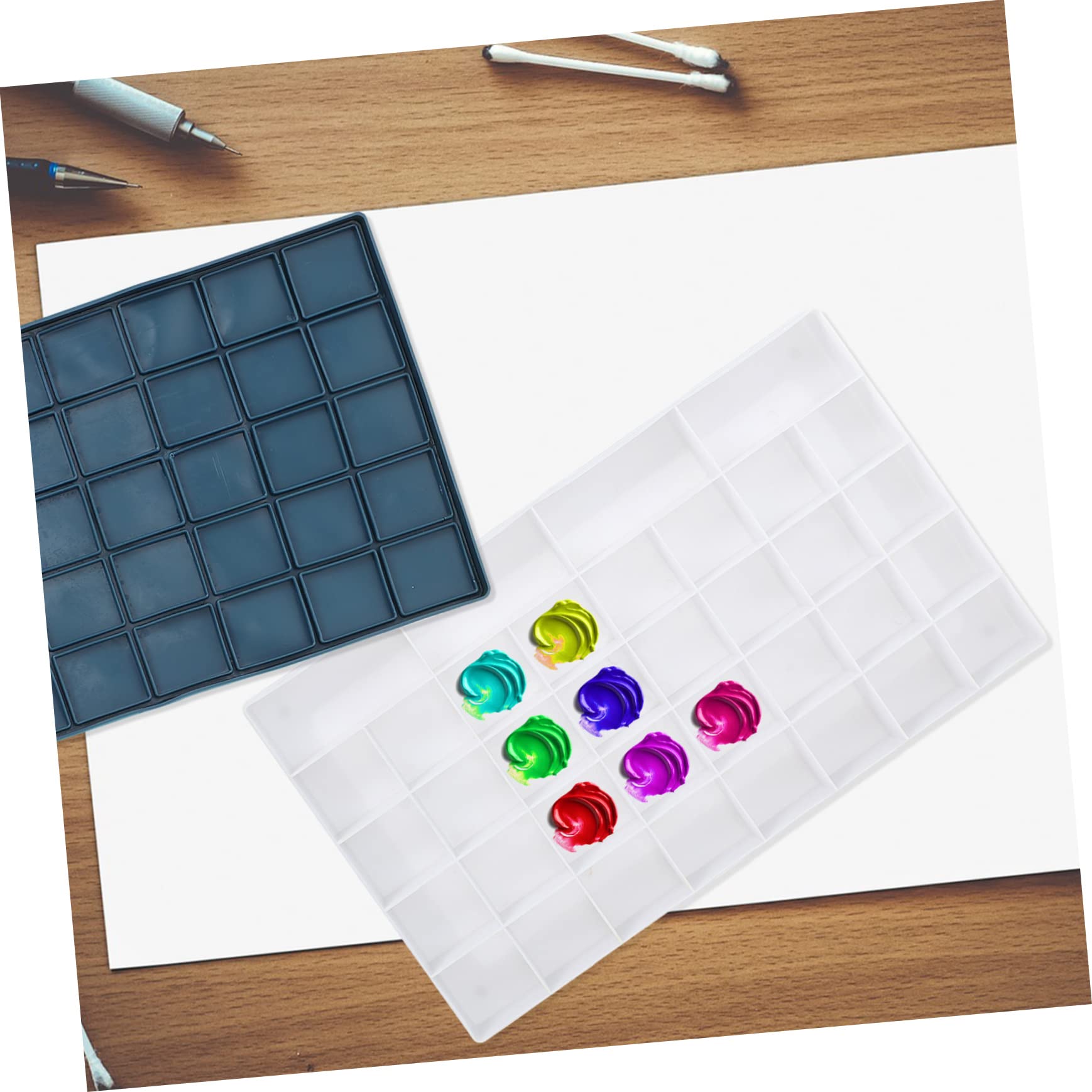 Boîte à Peinture en Plastique 25ml, Lot de 3, pour Artistes