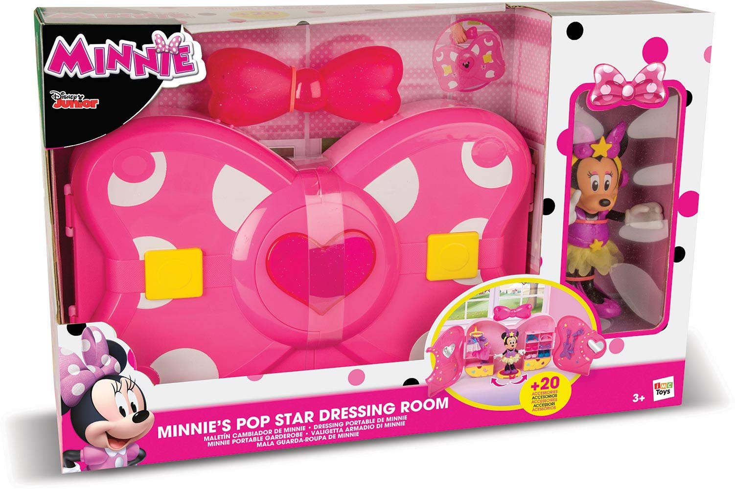 IMC Toys- Minnie walizka do przewijania nadgarstka, wielokolorowa (183711), różne kolor/modele