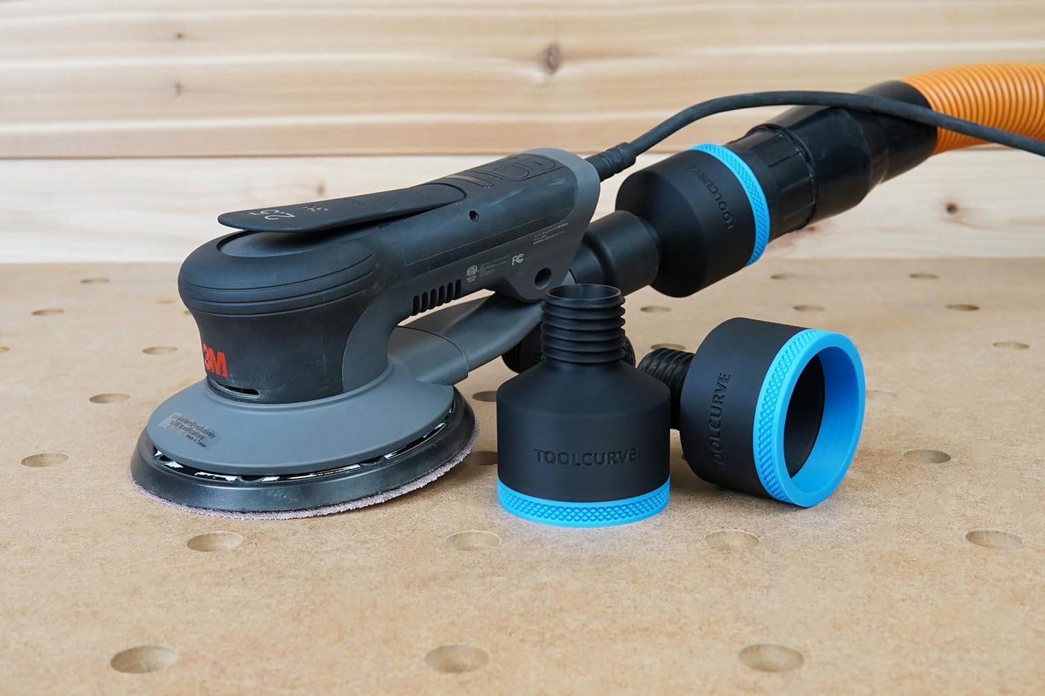 ToolCurve's Hose Adapter Compatible with 3m Xtract Sander (2-1/2" Hose)