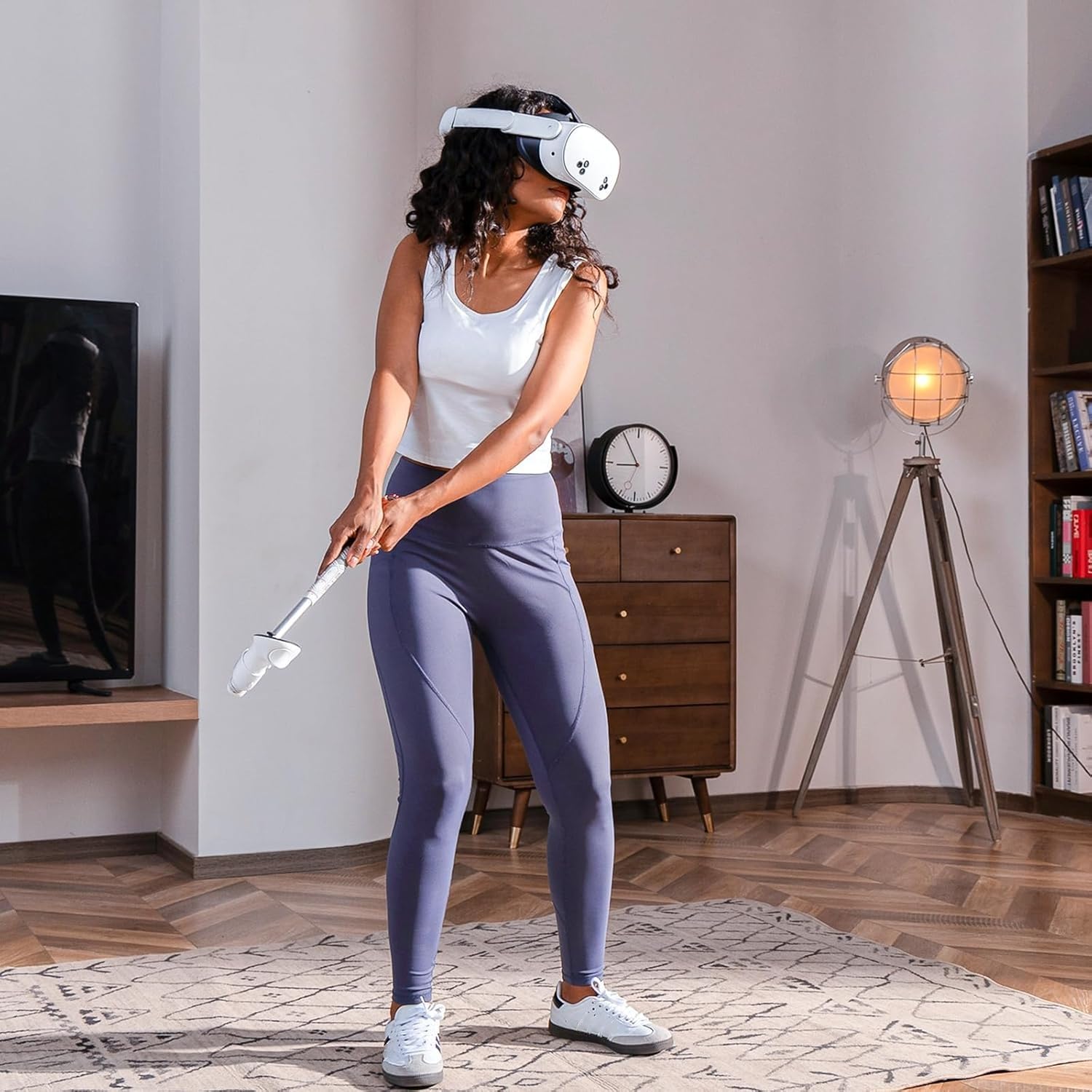 Embout de club de golf pour Meta/Oculus Quest 3 - Poignée antidérapante pour un balancement sans souci - Idéal pour les joueurs de golf VR