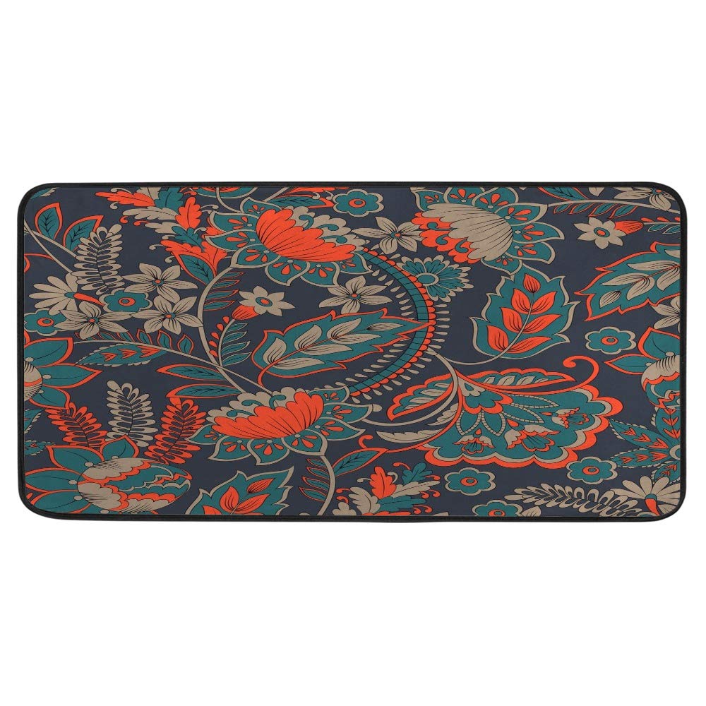 Tapis de bain doux et cuisine long CHEHONG design mœlleux lavable