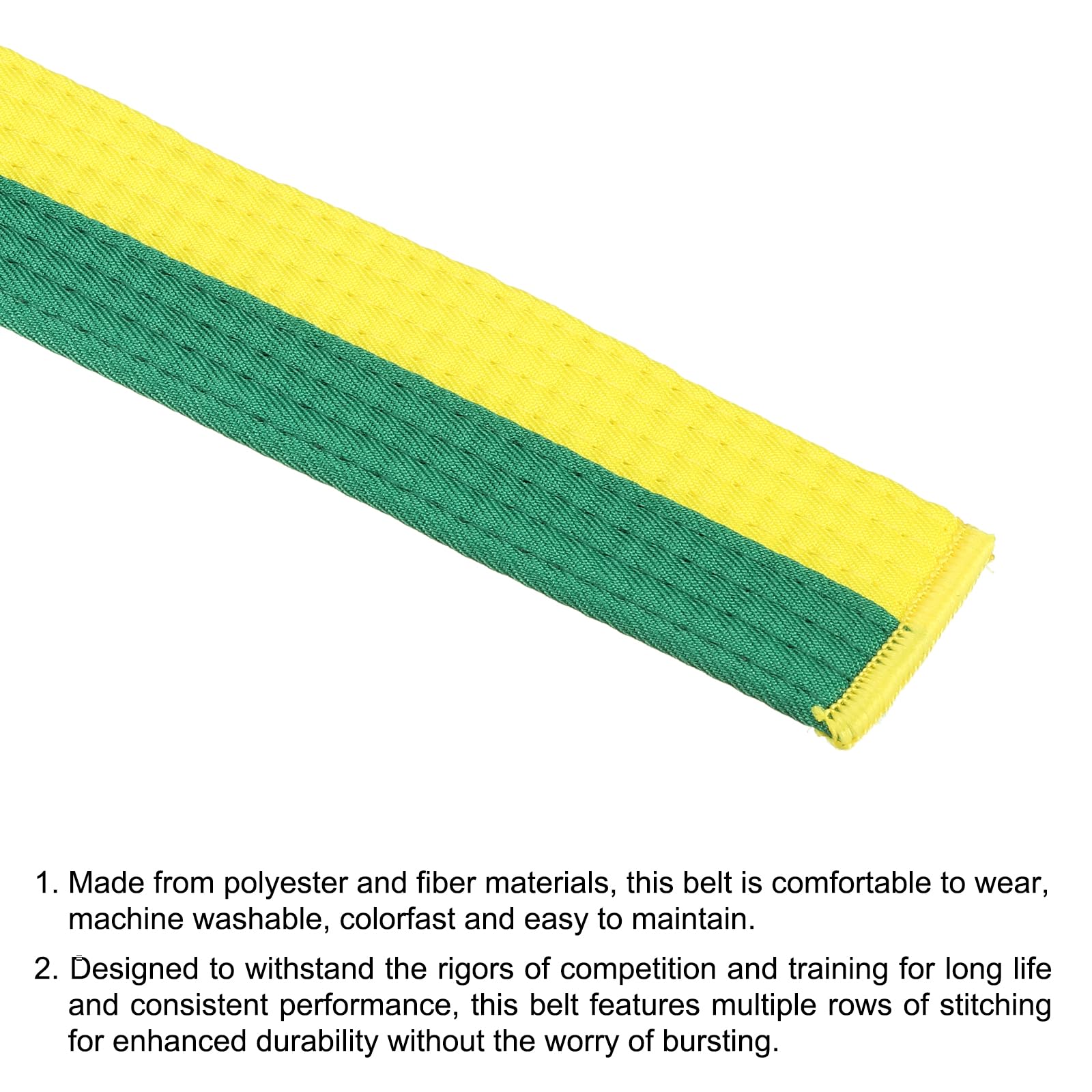 PATIKIL Taekwondo Gürtel | Farbiger Ranggürtel Polyester Kampfsport