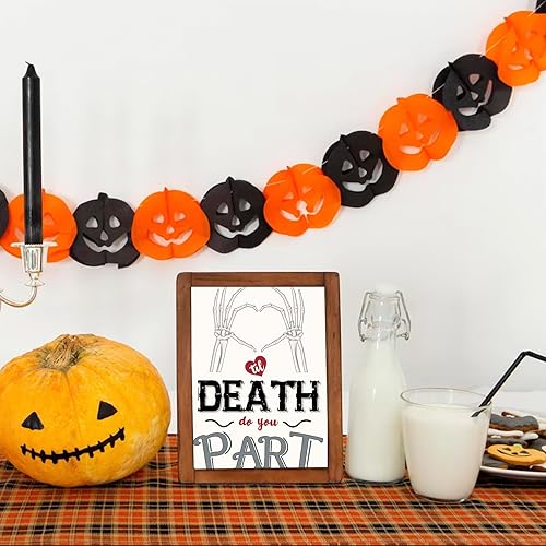 Miniatura 5 de VvOoOvV Tarjeta romántica de esqueleto para el día de la boda para parejas, regalos de boda de Halloween para mujeres y hombres, tarjeta de votos de