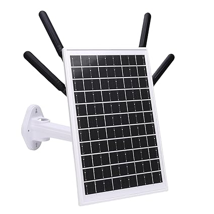 Fdit Outdoor 4G Solar Router, IP66, 12W Solar Panel, 300Mbps WiFi Extender with SIM Card Slot for Fa...