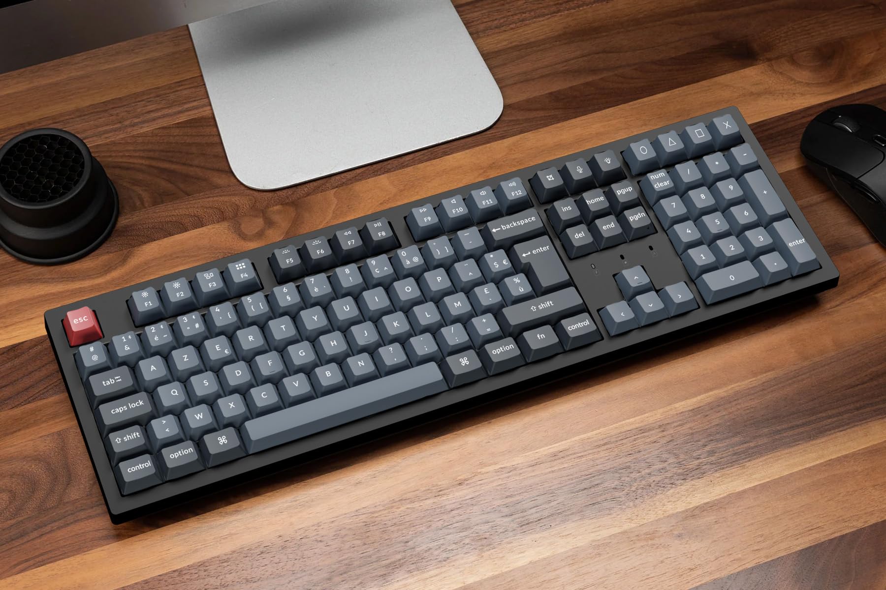 Keychron K10 Pro 100% Mise en Page Clavier Mécanique sans Fil Personnalisé, Taille réelle Hot-Swap QMK/Via Programmable, Cadres en K Pro Marron Switch pour Mac/Windows/Linux