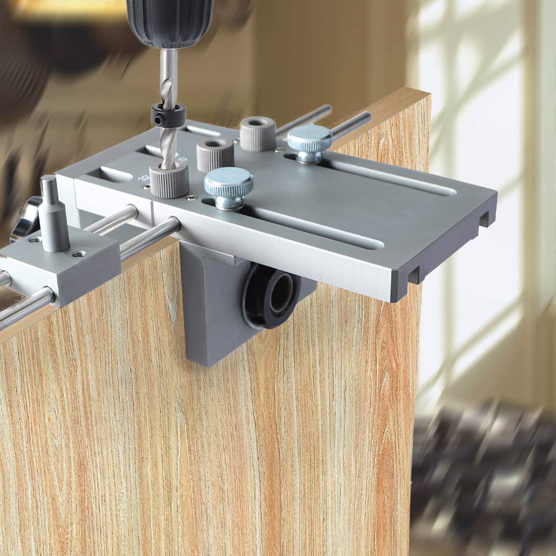 HBCHEN Kit De Gabarit De Cheville Réglable Avec 3 Manchons De