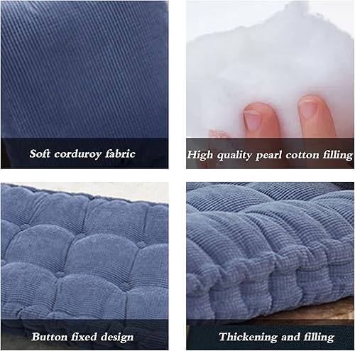 Miniatura 3 de Cojín de banco de patio para interiores y exteriores, cojín grueso, cojín de banco, cojín de asiento de ventana de bahía, cojín largo de espuma