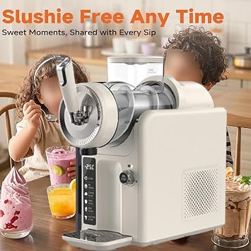 Slushy Machine for Home, 1.8L Frozen Drink Maker with 5 Preset Programs, No Ice/Self-Cleaning, Ice Slush Machine, for Create Slush, Frozen Cocktails white
