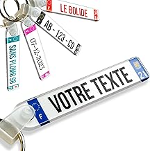 Générique Personalised Retroreflective Car License Plate Keyring – Shockproof, Anti-UV, Original Gift