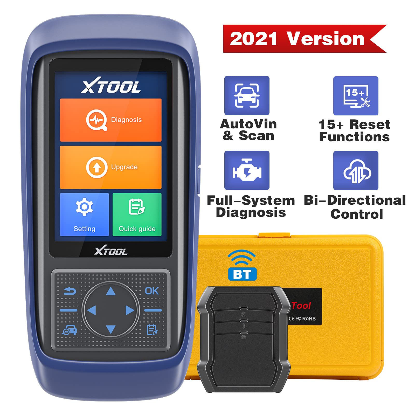 XTOOL A30 Pro Bi-Directional Scan Tool (2021 Newest), Wireless Car Diagnostic Scanner with Full Syst