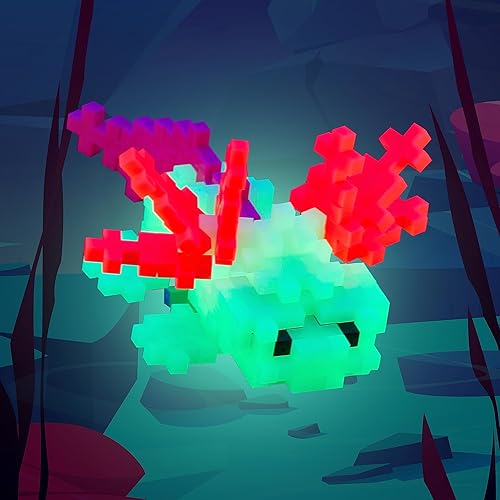 Miniatura 3 de PLUS PLUS Juego de bloques de construcción de criaturas marinas 3D, figuras de animales del océano, juguetes divertidos de tallo para niños, 70