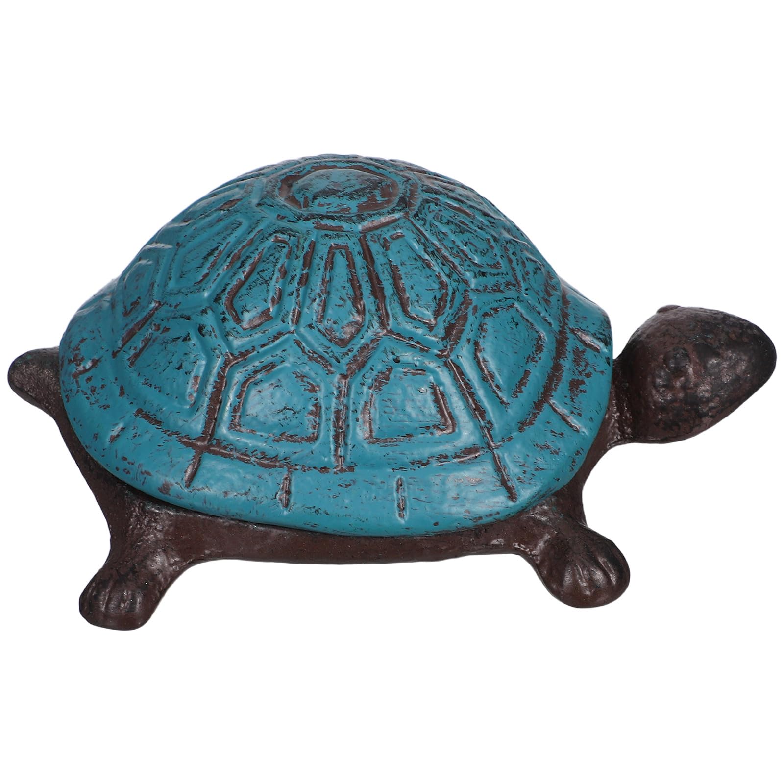 Sculpture fonctionnelle tortue en fonte Mipcase, ornement vintage jardin