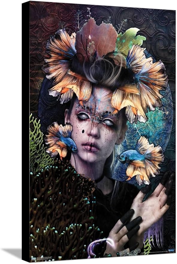 Trends International Jena DellaGrottaglia: Cosmic Zodiac - Pisces Wall Poster, 14.72