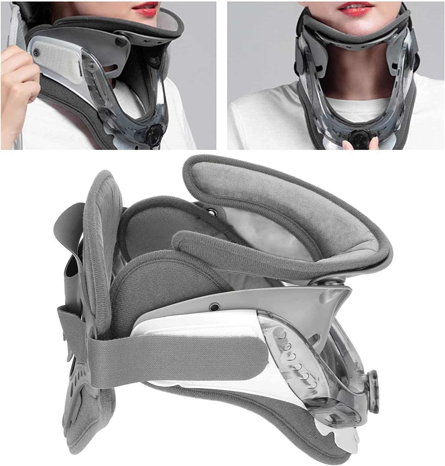 TIST Neck Traction Device, Cervical Traction Relieves Neck Pain Cervical Adjustable Inflatable Stretcher Collar, Neck Pain Relief and Shoulder Stretcher Collar