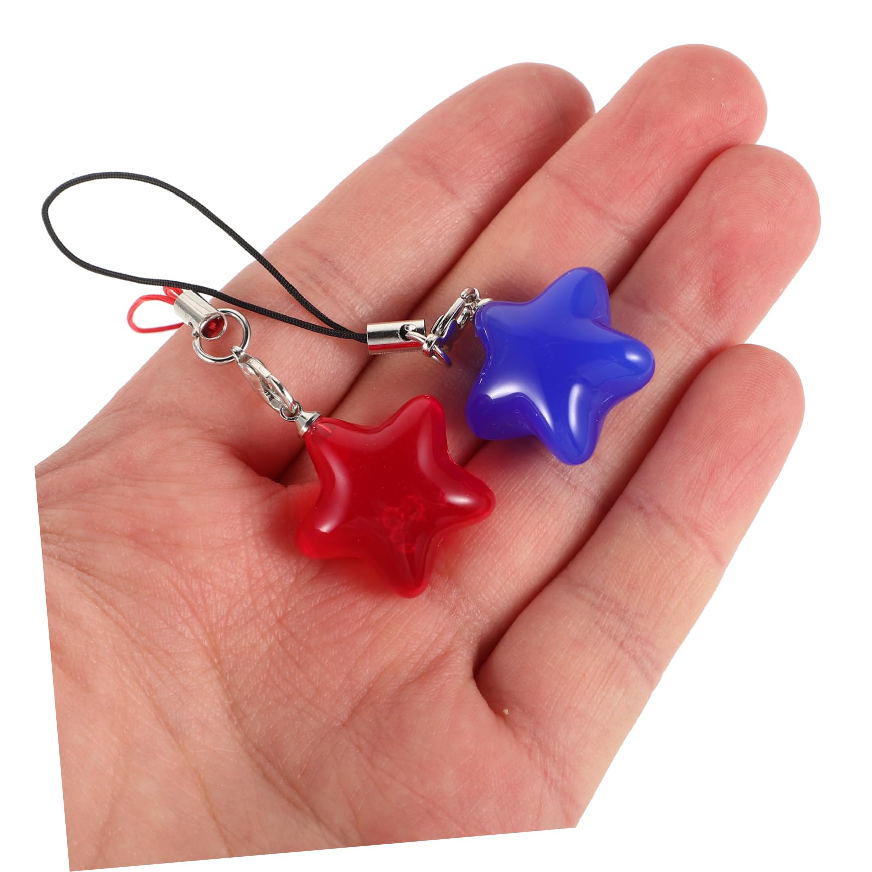 Artibetter del teléfono estrella Accesorio duradero y resistente llavero colgante accesorio de telefono colgantes para teléfono con forma de estrella rosa