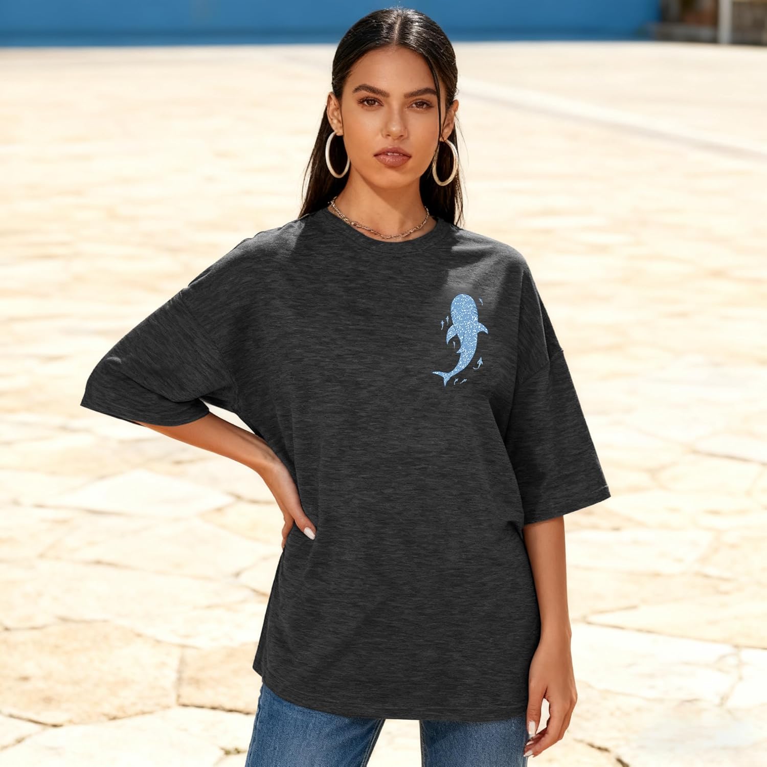 Overiszed Christian Shirts for Women God is Good Shirt Religious Faith Short Sleeve Tops Bible Verse Inspirational Tee - Image 2