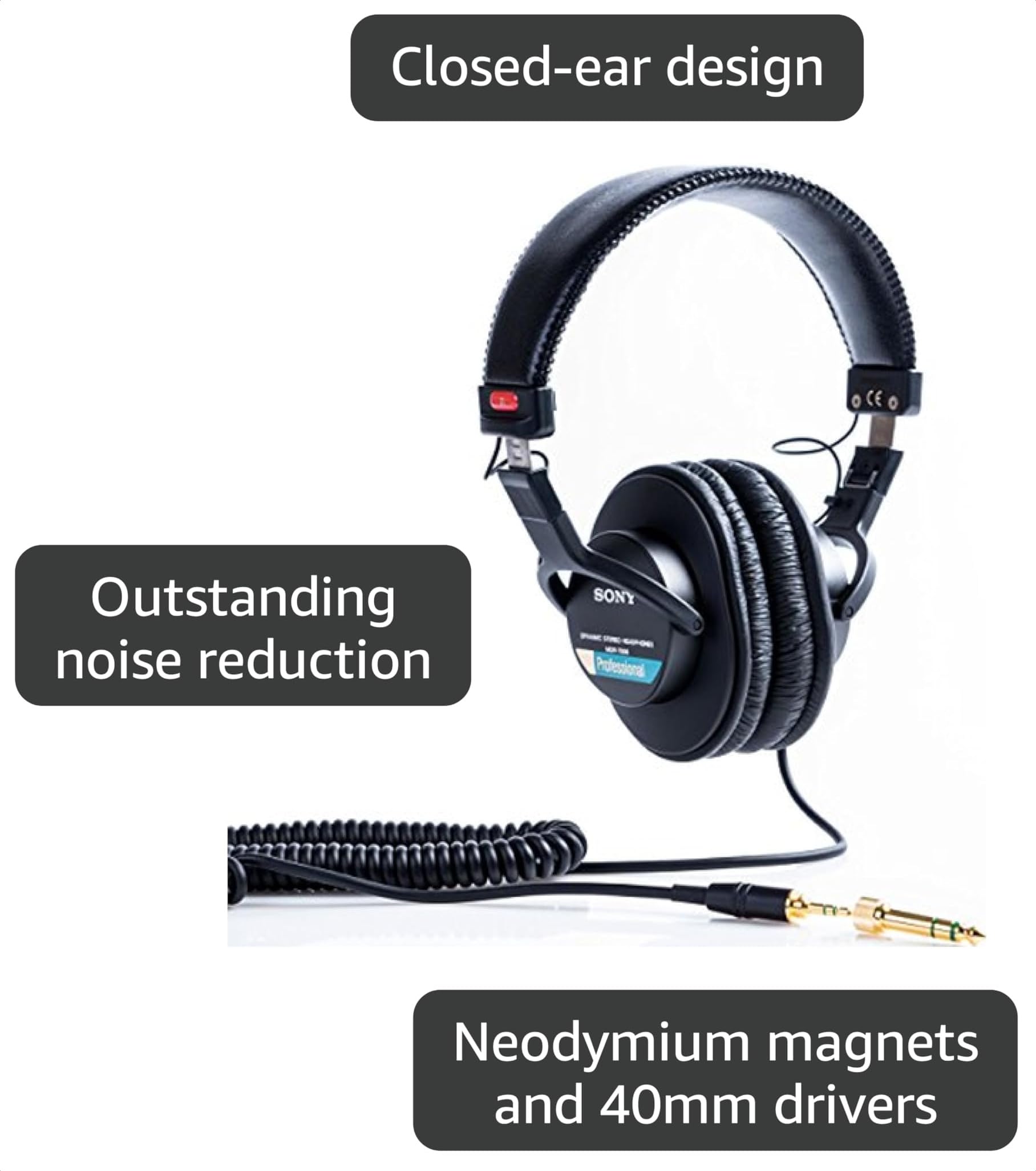 Amazon.com: Sony MDR7506 Professional Foldable Closed DJ
