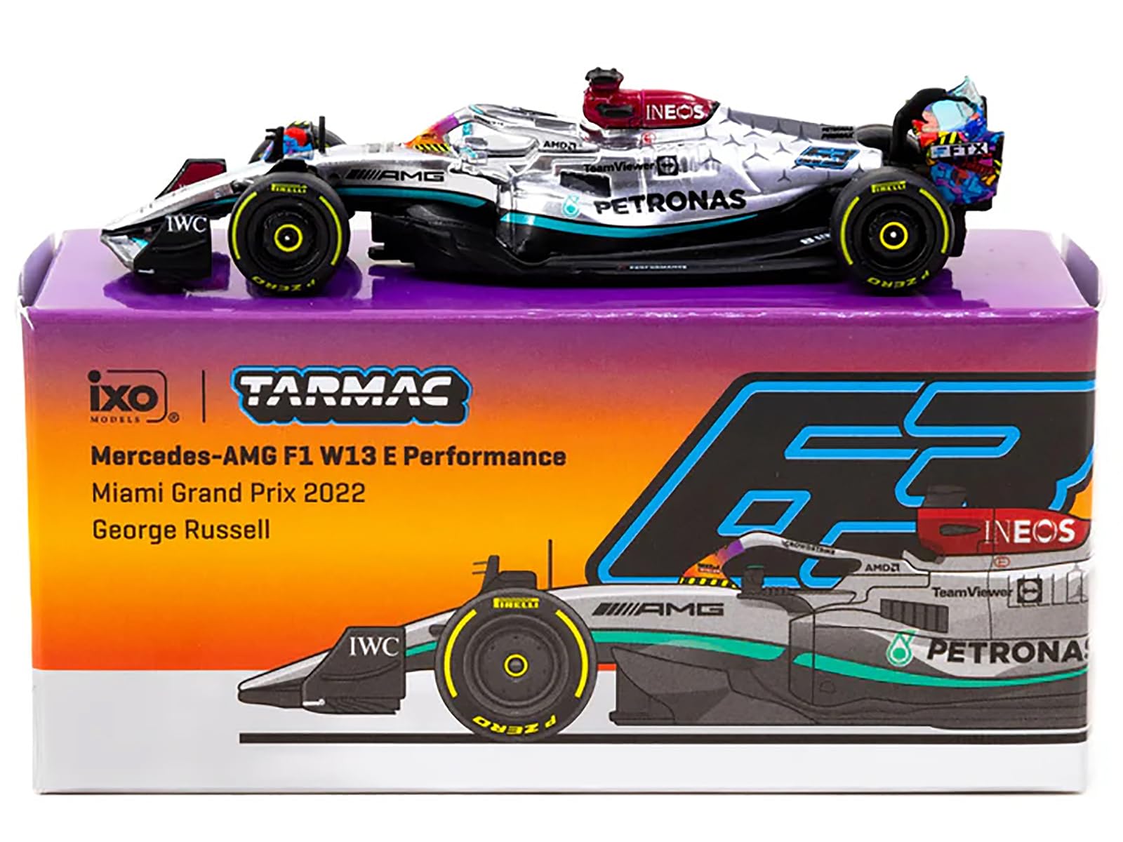 Amazon.com: Tarmac Works AMG F1 W13 E Performance #63 George