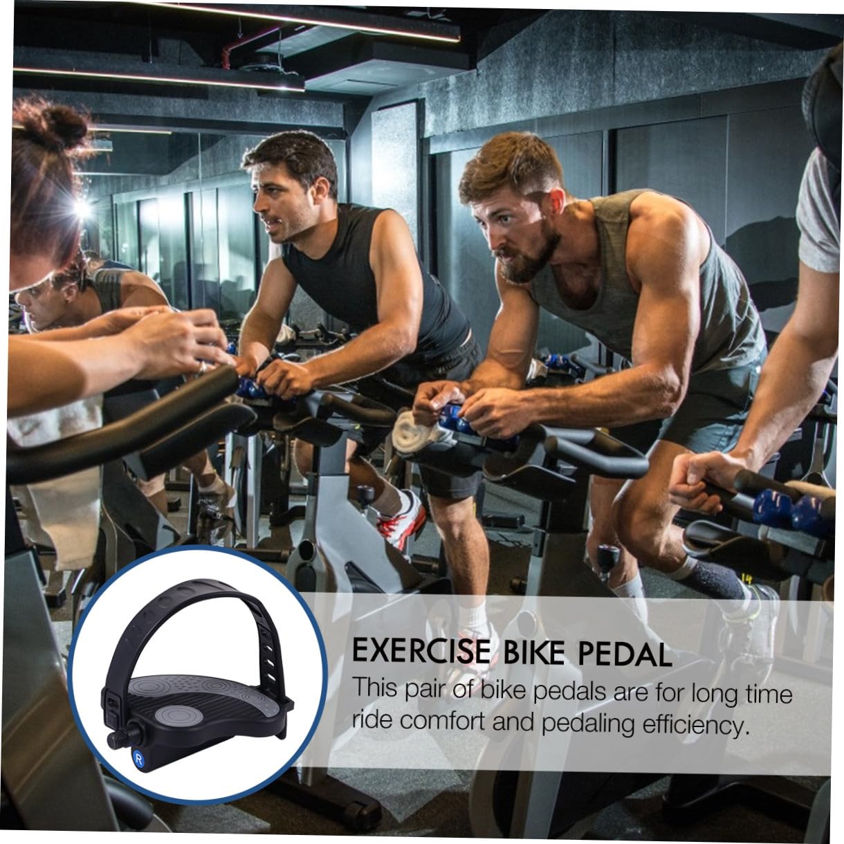 Pedales Bicicleta Plataforma y Correas Ajustables Antideslizantes, Instalación Sencilla para Bicicletas de Ejercicio en Interiores Varios Estilos