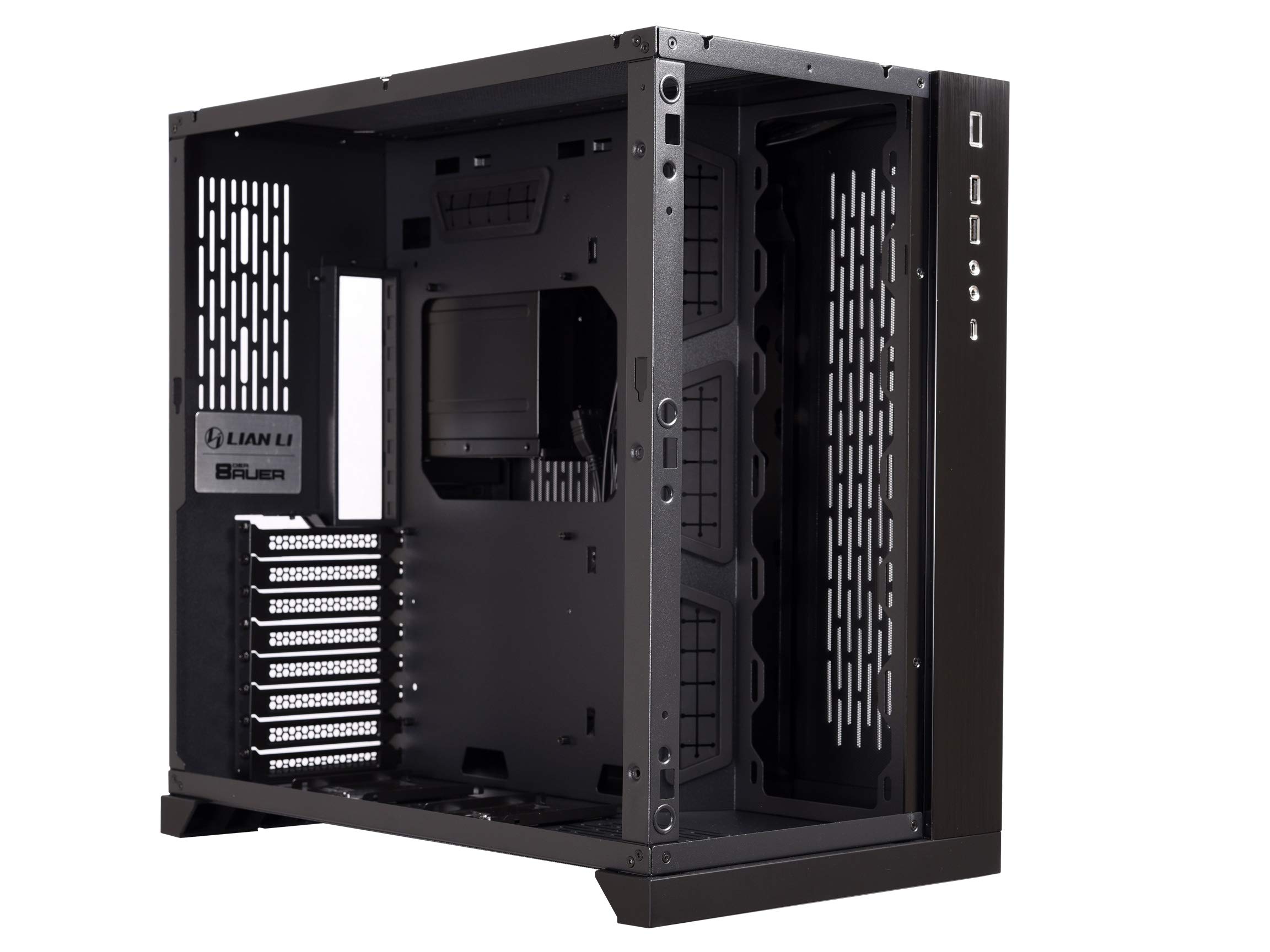 Amazon | LIANLI PCケース O11 DYNAMIC BLACK 2面強化ガラスパネル E
