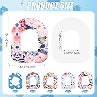 Vista 2 de 25 parches adhesivos para Omnipod, cubierta de sensor de insulina impermeable y transpirable, paquete de calcomanías compatibles con protección