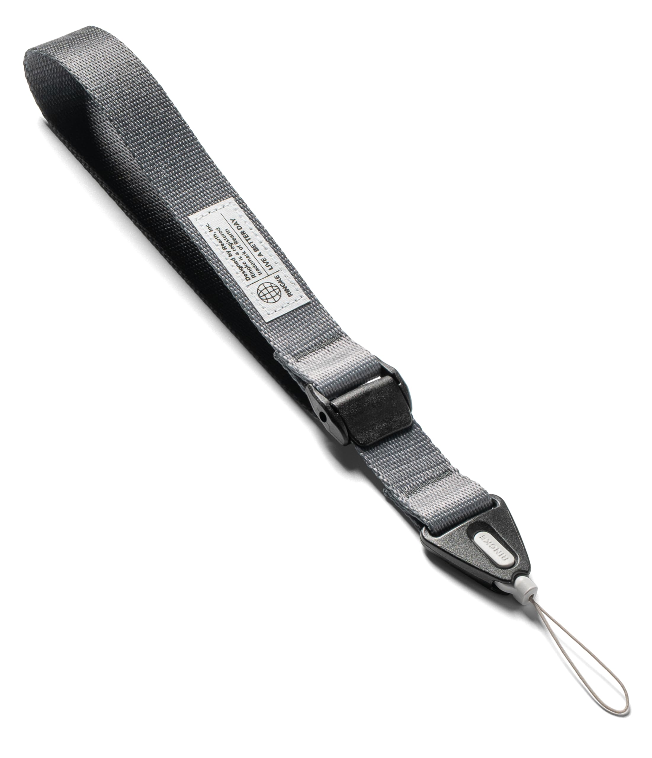 Ringke Cam Buckle Phone Hand Wrist Strap [Anti Theft & Drop] Length Adjustable Lanyard for iPhone, Galaxy, Pixel Phone Case, Camera, etc. - Graphite