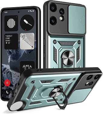 Compatible with Nothing CMF Phone 2 Pro Case Cover,with Slide Camera Lens Cover Compatible with Nothing CMF Phone 2 Pro Case Green