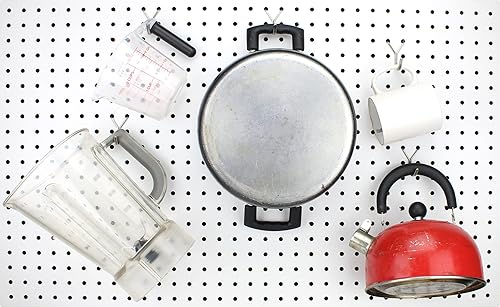 Miniatura 3 de Ganchos de acero inoxidable para tablero de clavijas, paquete de 50 ganchos en J de 1.5 pulgadas, no se caen, se adapta a cualquier tablero de