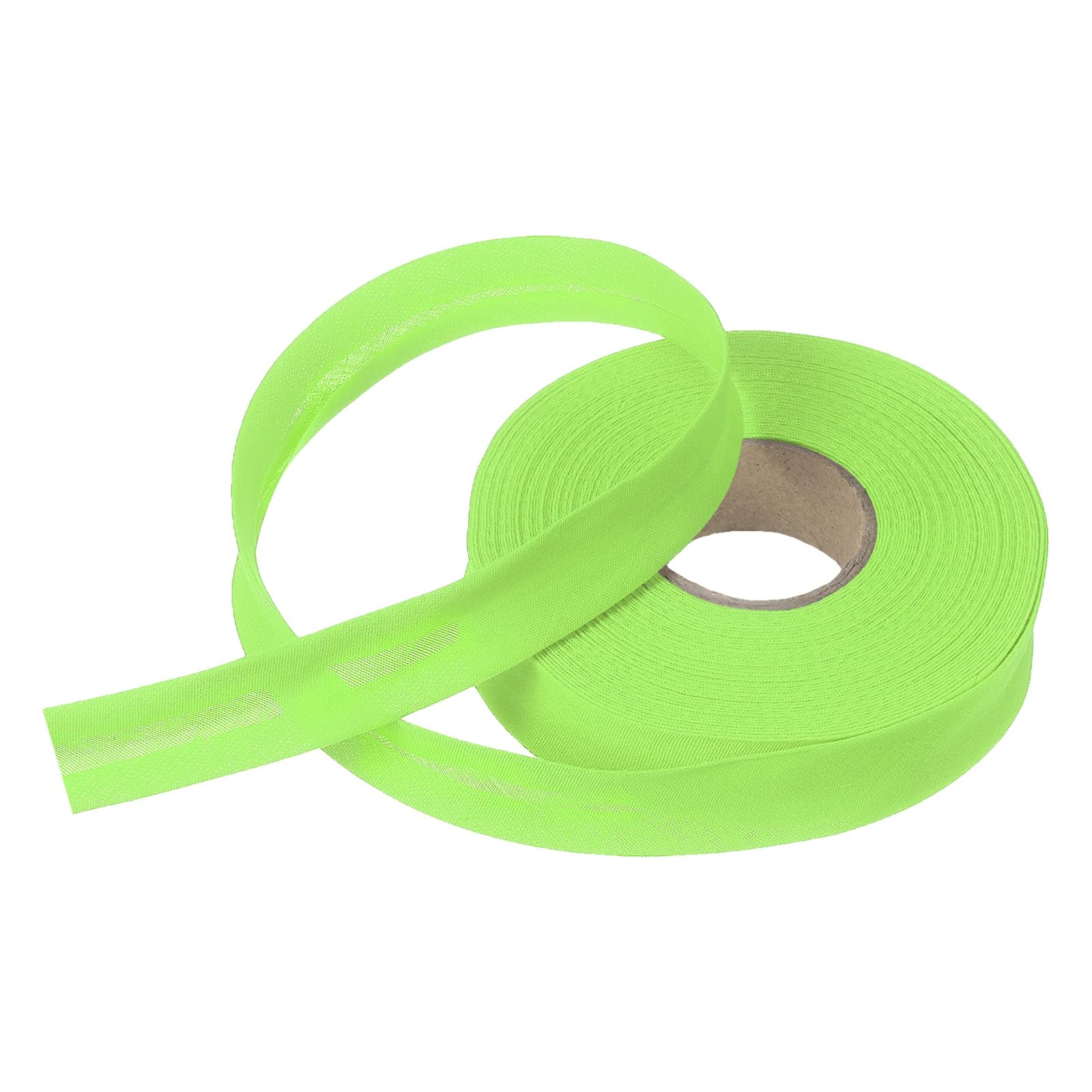 sourcing map 3/4 Inch Single Fold Bias Tape Polyester Continuous Bulk Bias Tape for Sewing,Seaming Quilting Hemming Binding Crafts (Fruit Green 15 Yards)