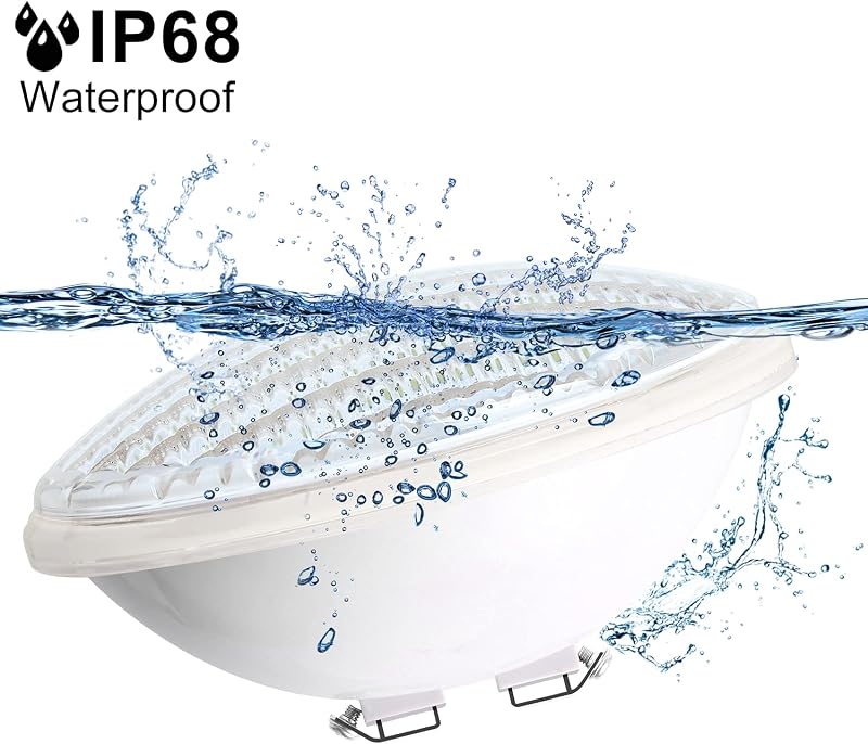 Kingwen 40W RGB LED Medence Világítás Víz Alatti Lámpa Távirányítóval 4000lm IP68 Vízálló 12V Úszómedence Reflektor