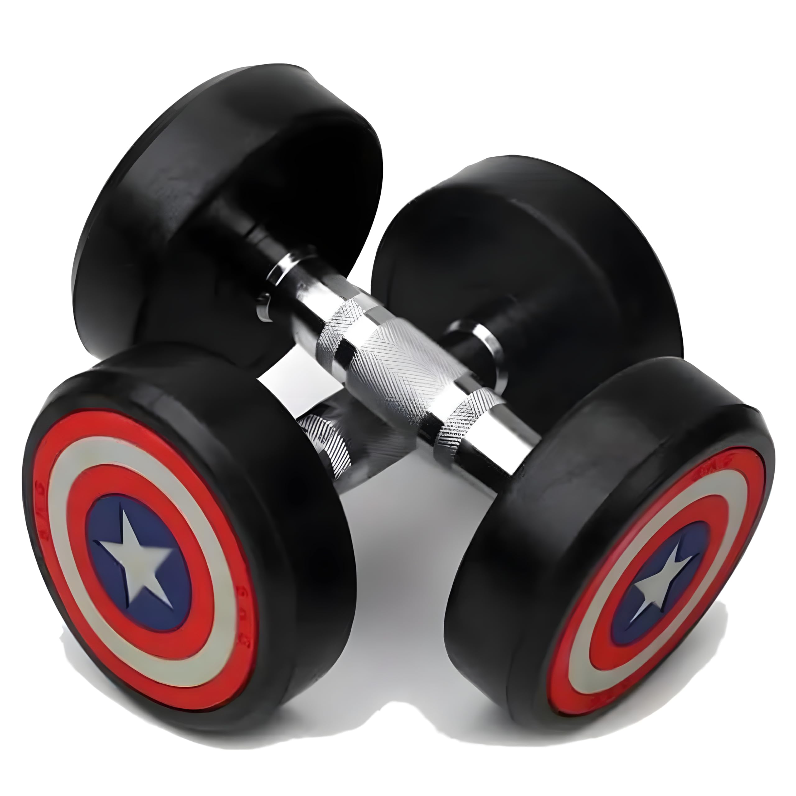 Captain America Dumbbells Set (10 kg X 2 = 20 Kg) Set of 2 Fixed Round Dumbells for Gym Home workout Exercise & Fitness Heavy Duty Solid Caste Iron Handle (B0CW36MRJ6) Amazon Price History, Amazon Price Tracker