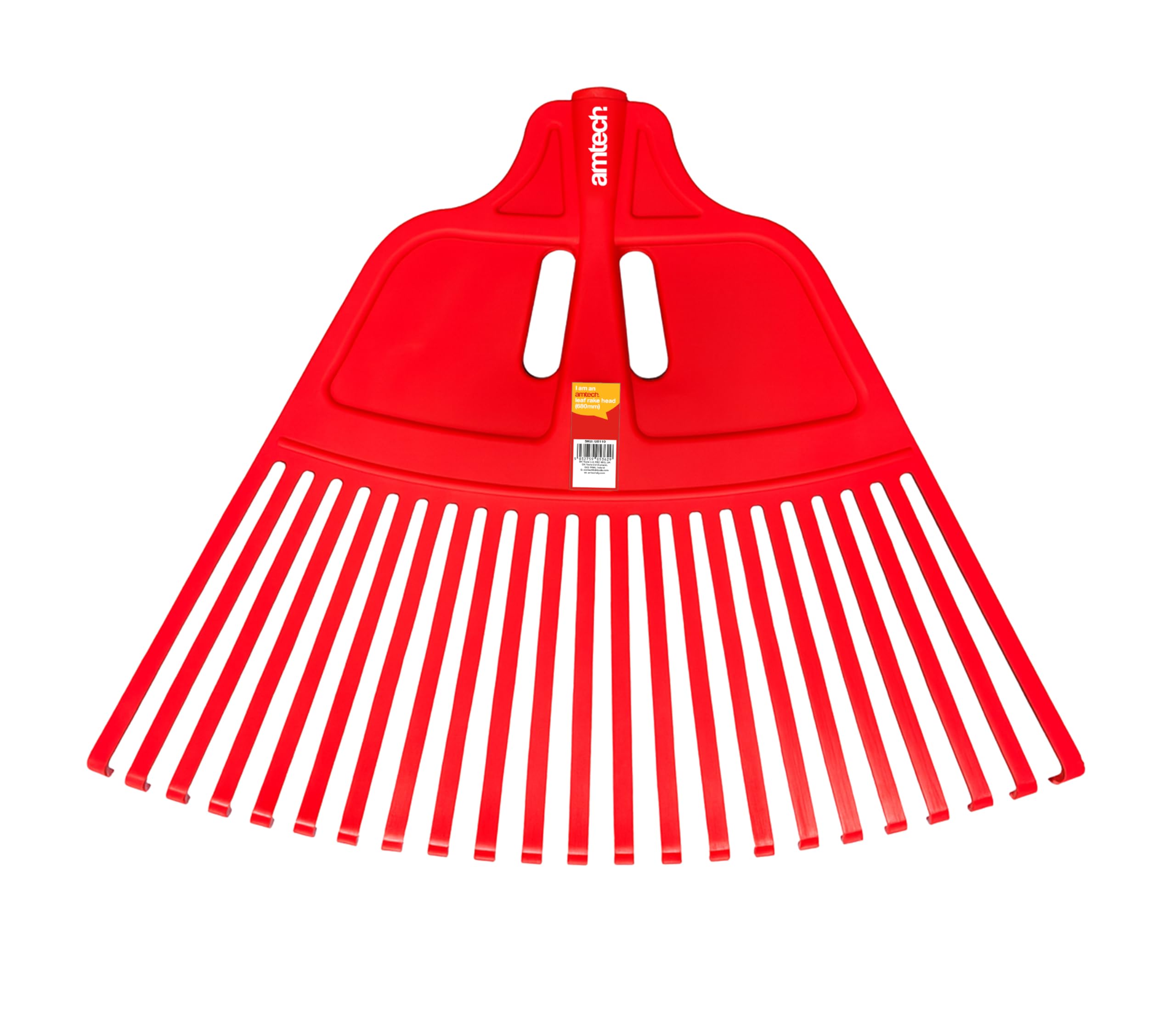 Amtech – 680mm Plastic Leaf Rake Head, Lightweight and Durable Replacement Garden Rake Head for Leaves, Grass, and Garden Debris