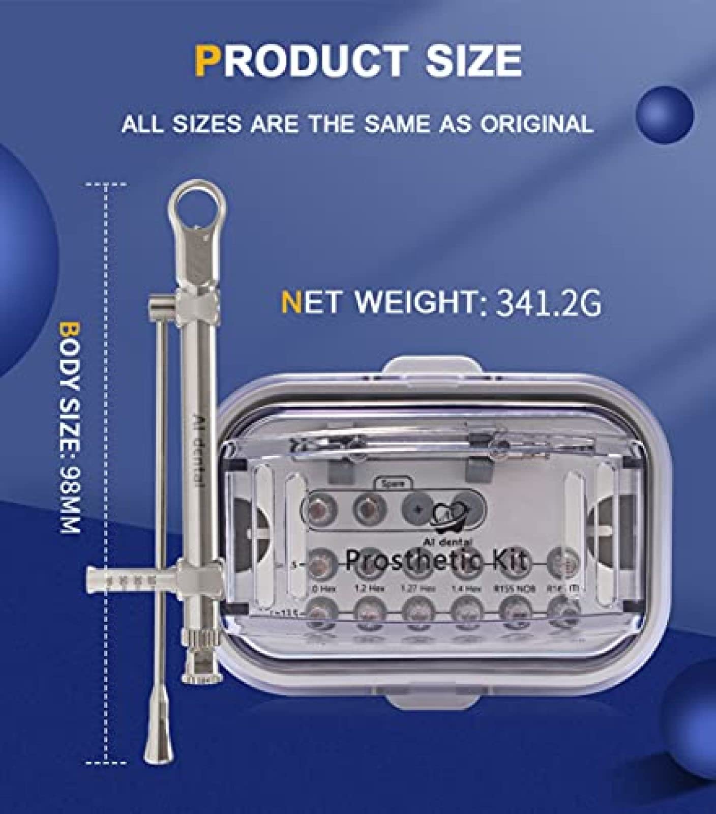 Kit D’implants Dentaires Universel ORALSPLY - Clé à Cliquet Et Tournevis Inclus