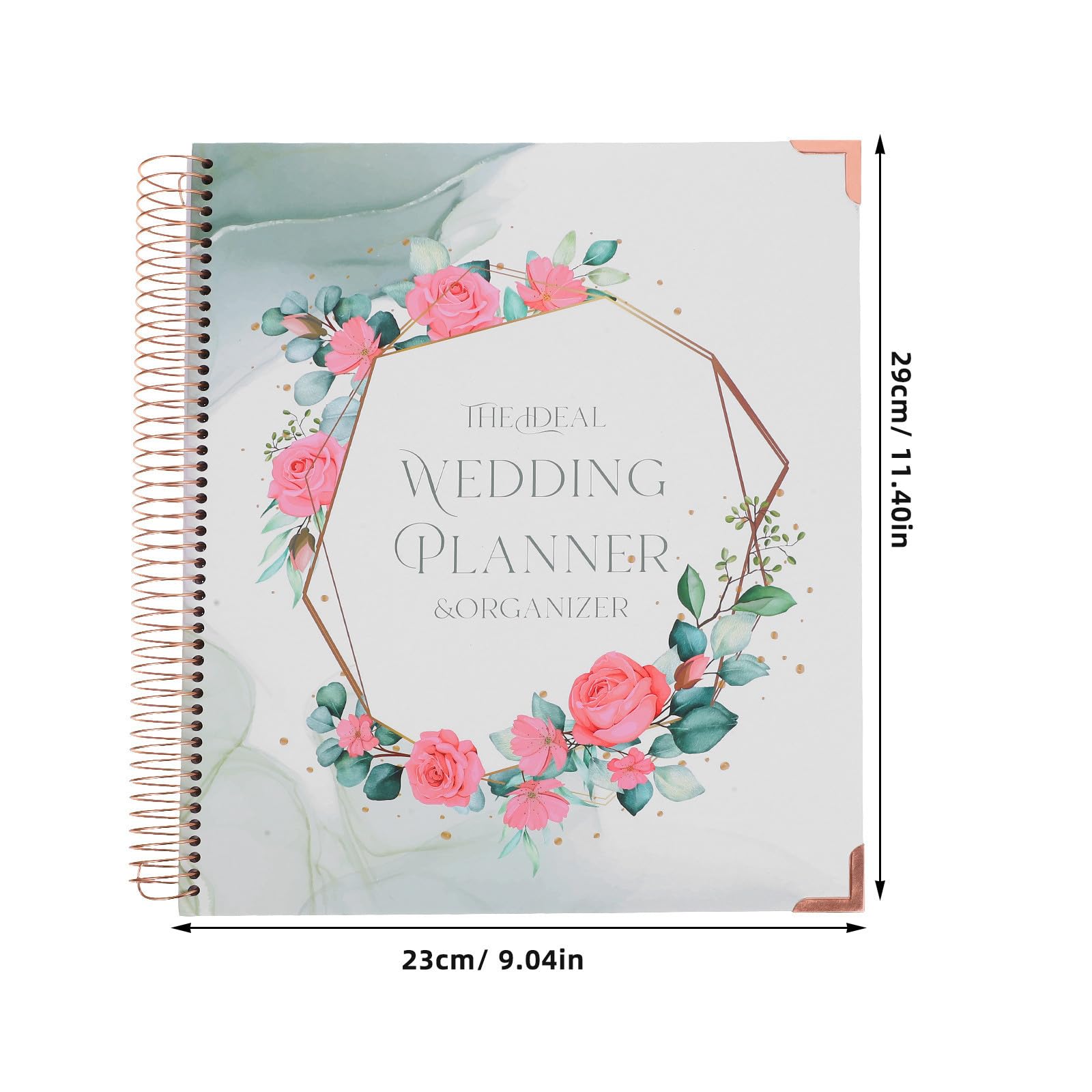 Hochzeitsplaner Ordner aus Papier Hochzeitsplanungsbuch mit Notizbuch Design Detailliertem Zeitplan und Budgetplanung für Verlobung und Antrag