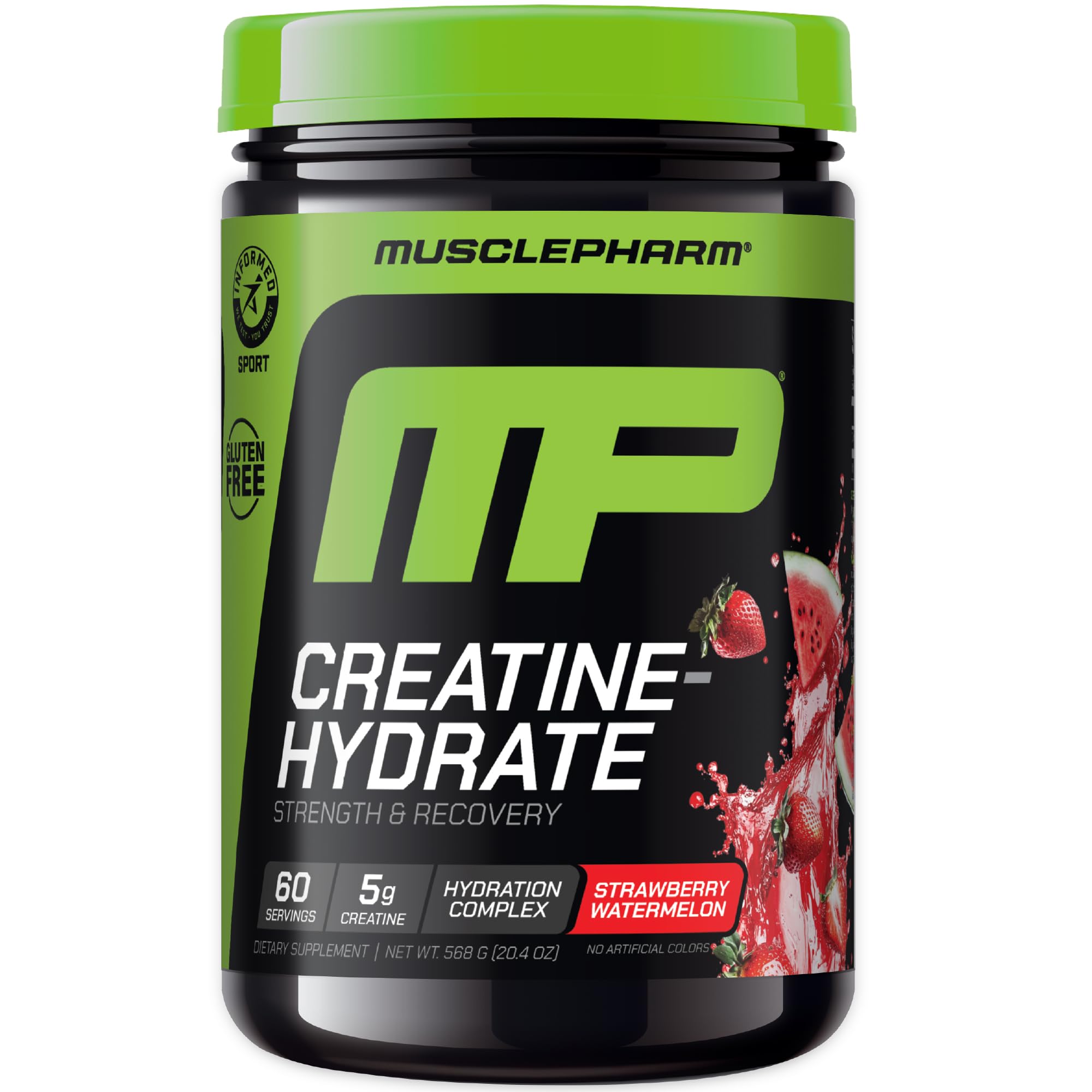 Muscle Pharm Creatine Monohydrate + Hydration | Strawberry Watermelon No Color