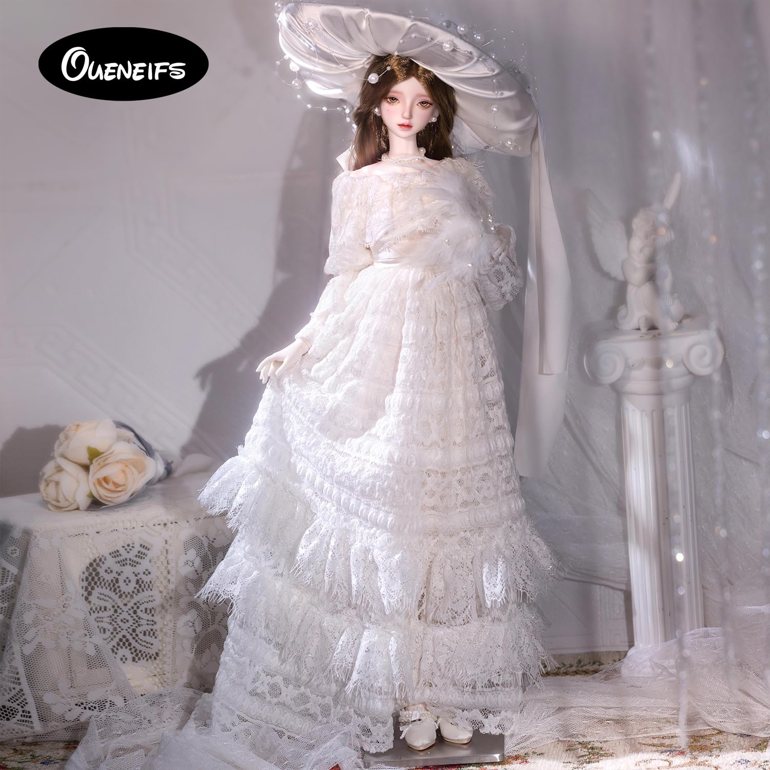 Oueneifs 1/4 Opalbjd Fullset A Bjd Puppe Harz Spielzeug für 15+ Jahre alt