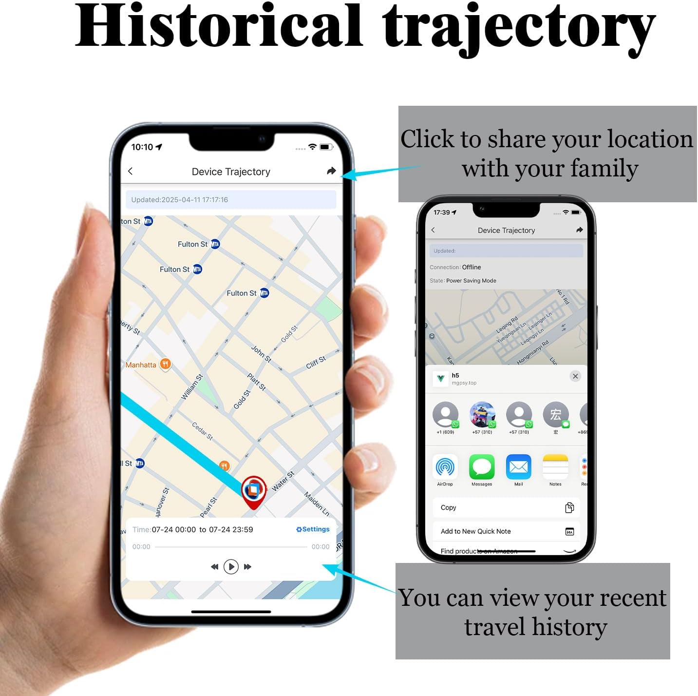 GPS Tracker for Vehicles,Free SIM Card Included,Magnetic Real-Time GPS Tracker, Tracking Devices for Cars Hidden，Global Coverage Location Tracker for Cars, fleets, Pets, Seniors and Children