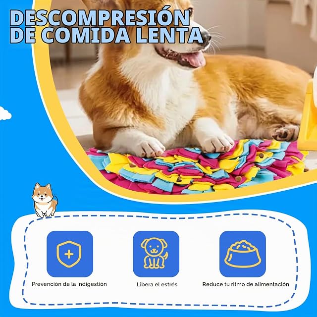 Foto 3 de 8 de xiruiubao Alfombra Olfativa Perros Alfombra Olfato Perro Manta Olfativa Perro,Juegos Interactivos Alfombras…
