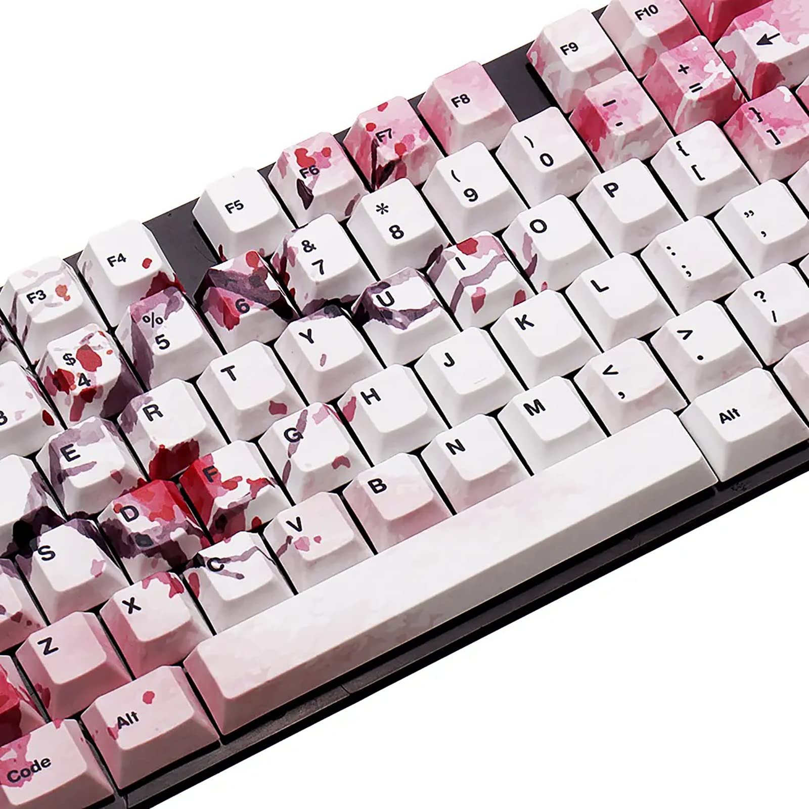 PBT Cherry Blossom Keycap Orignal Profil for 60 87 104 108 Keys