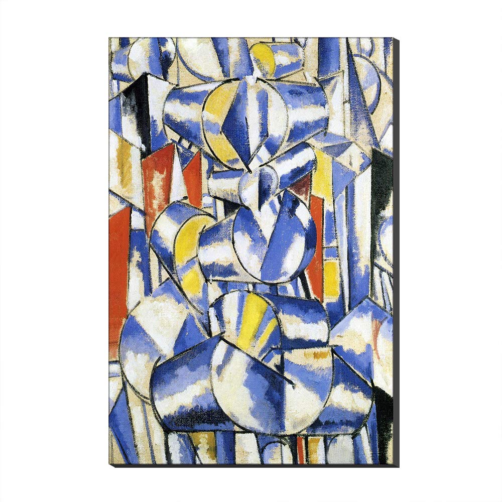 Contraste De Formes Léger toile grand format pour habiller un grand mur vide sans cadre