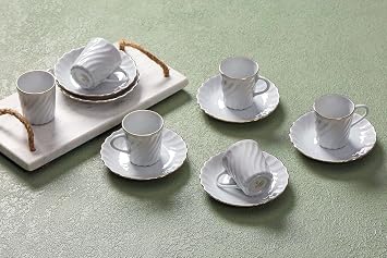 Porland Gold Gilding Coffee Set for 6 Persons 80cc