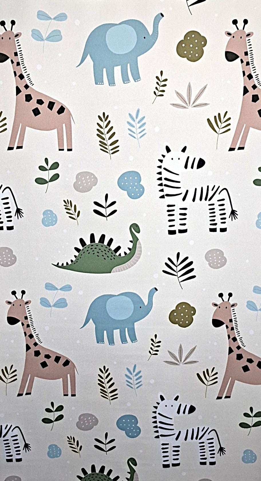 Store à Traction latérale - Store Thermique Klemmfix avec Motif Zoo (l 130 x H 150 cm)