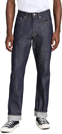 Naked & Famous Denim Mens True Guy - Dirty Fade Selvedge Jeans