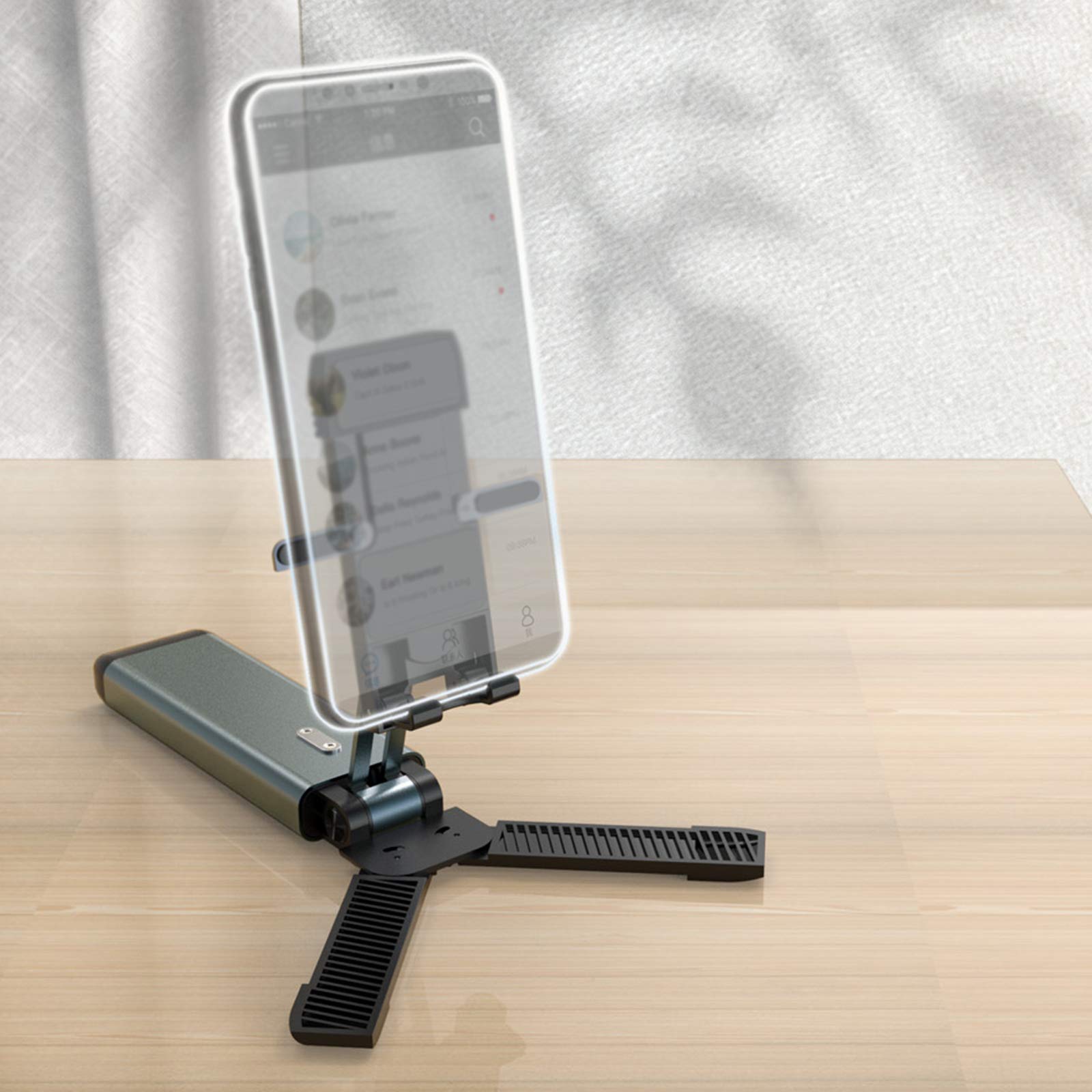 Regulowany uchwyt na telefon stojak na tablet antypoślizgowy i stabilny, nadaje się do różnych zastosowań wyposażenie w zakresie 10-2,9 cm, biura, nauki, transmisja na żywo, itp., biały, 1 szt