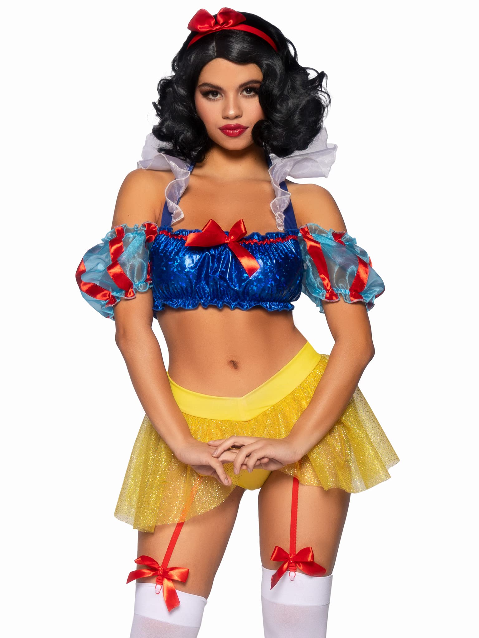 Leg Avenue Disfraz de Blancanieves de manzana mala, 3 piezas, para mujer