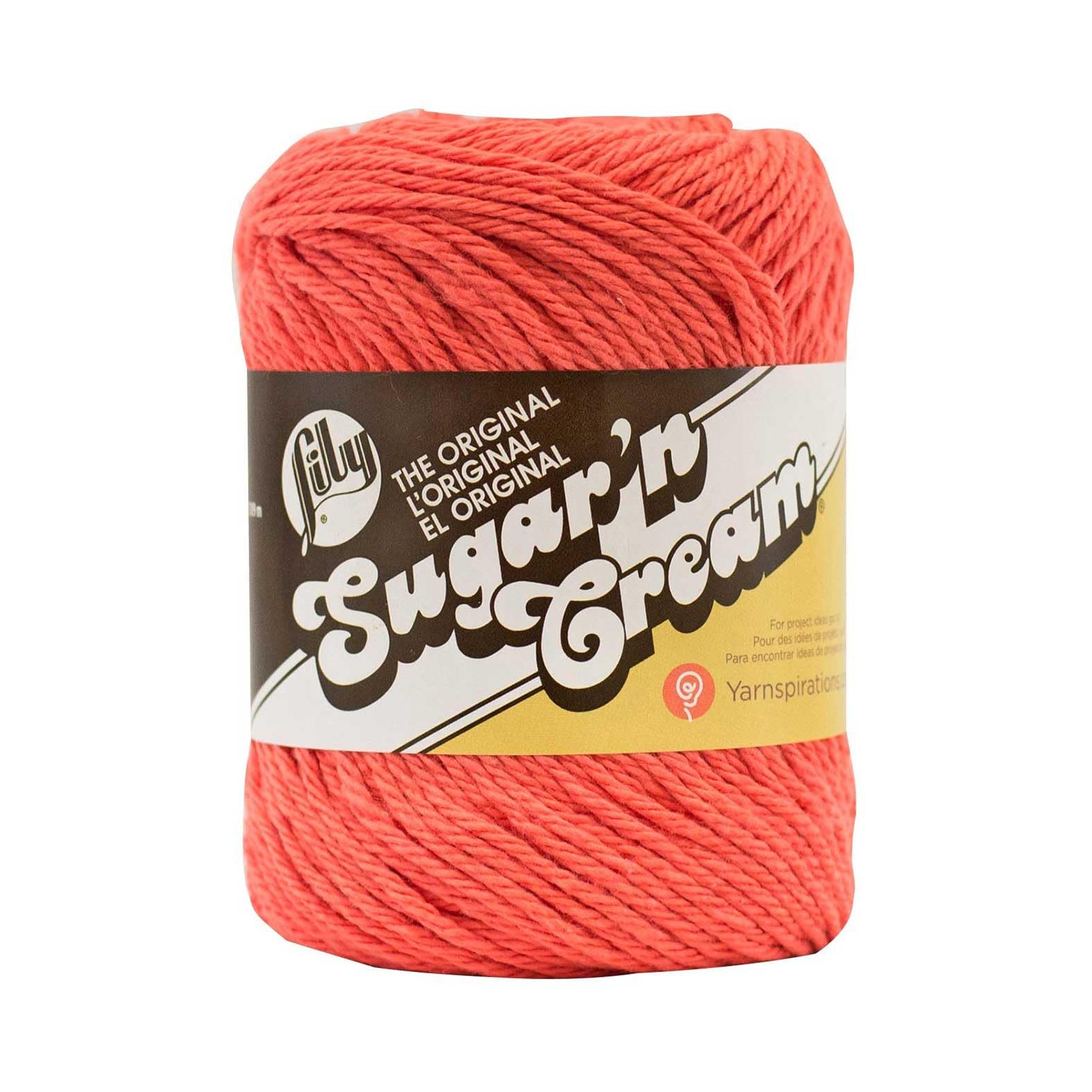 Lily Tangerine Sugar 'N Cream Yarn - 70.9 G
