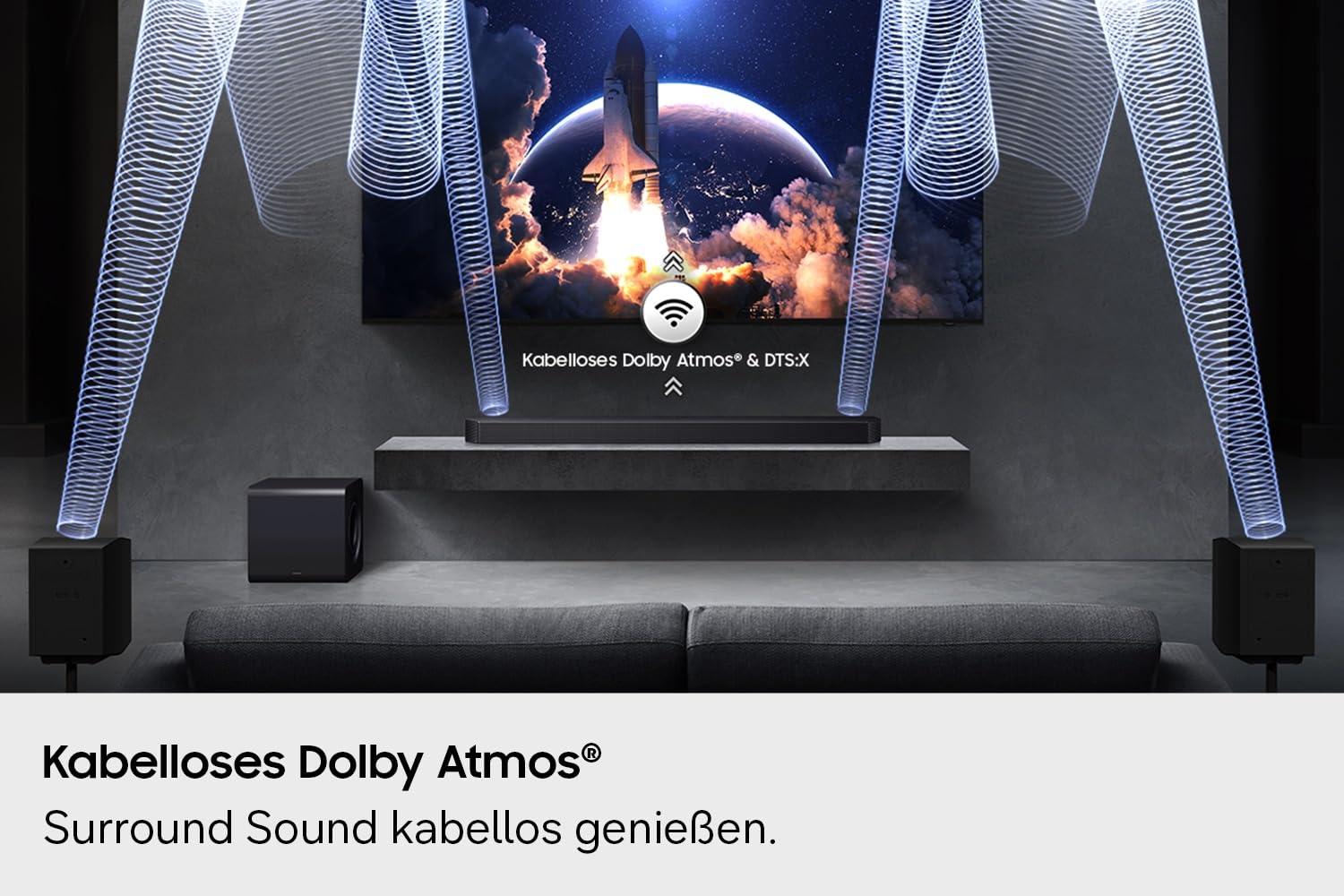 Samsung HW-Q935GH / Q930H Q-Series 9.1.4-kanałowy soundbar do telewizora, bezprzewodowy 6,5-calowy podwójny subwoofer 2.0.2 z tyłu, bezprzewodowy Dolby Atmos i DTS: X, SpaceFit Sound Pro, Q-Symphony
