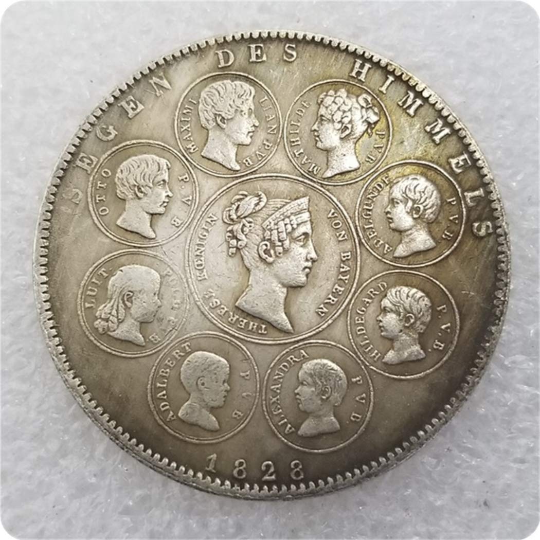 FKaiYin 1896 Deutsche Antik Münze – Versilbert, Messingkern – Sammlermünze, Unzirkuliert – Geschenk Für Sammler