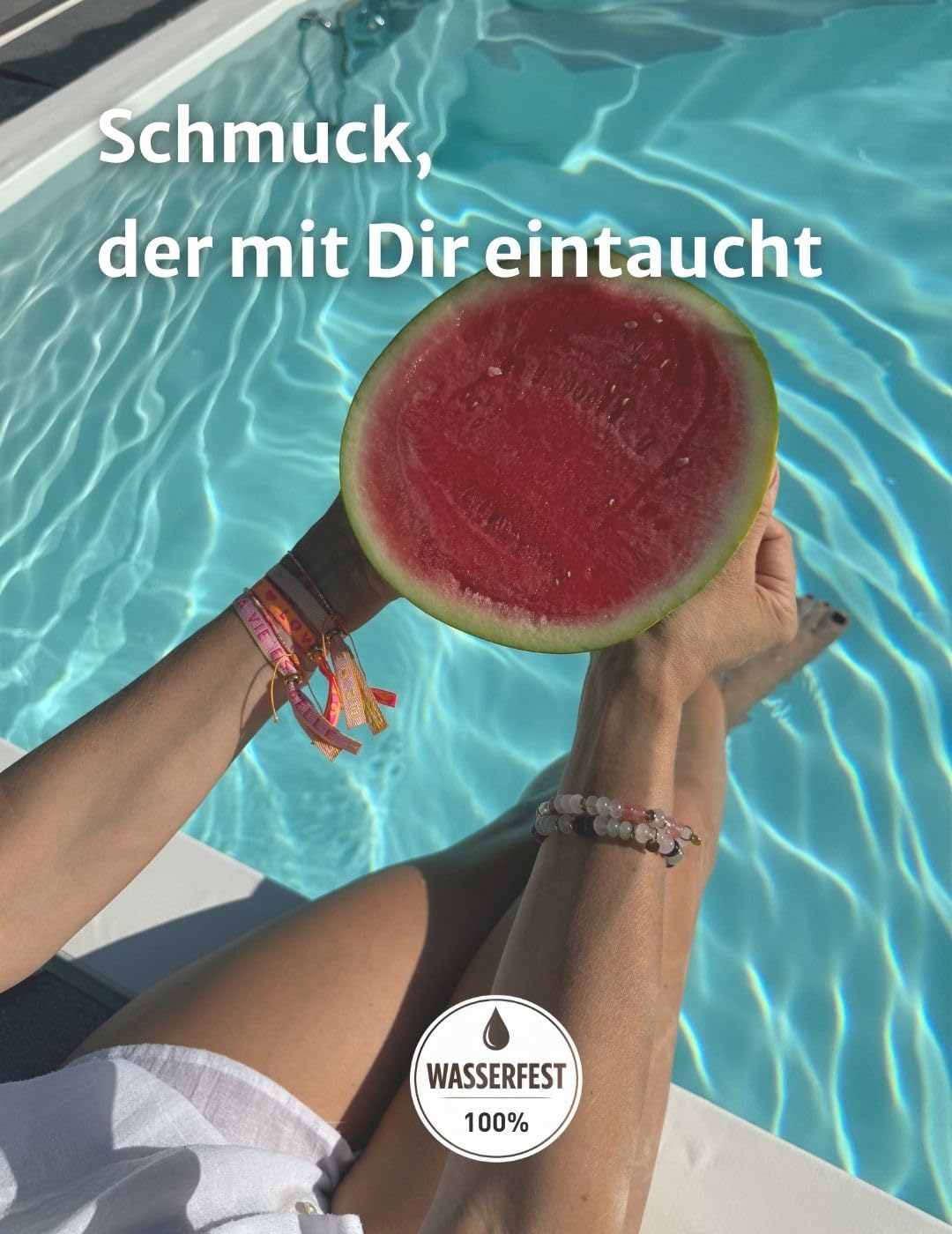 happymaker - Perlenarmbänder bunt Damen mit echten Edelsteinen, Armband Set, Schmuckschachtel, handgefertigt in Deutschland