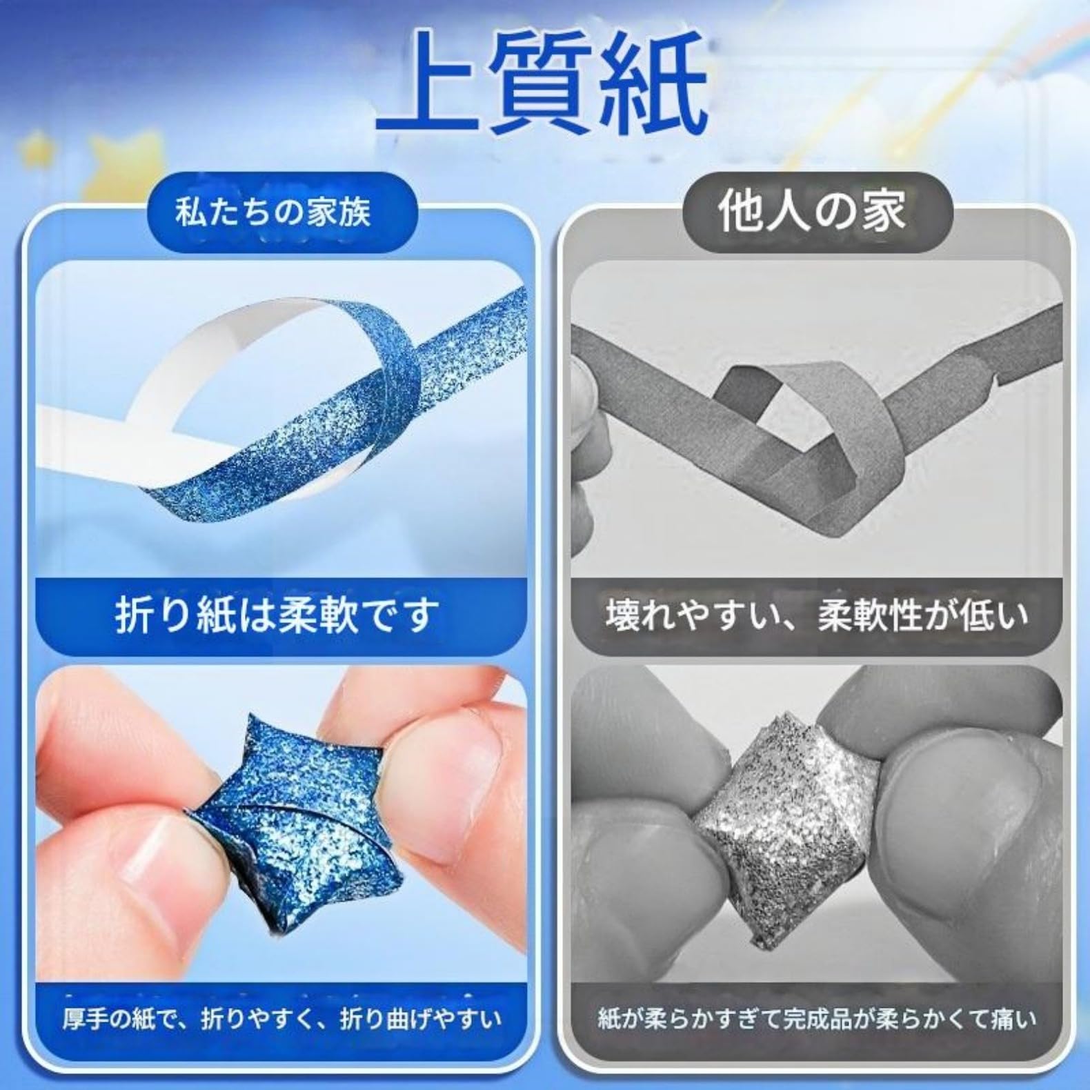 Amazon.co.jp: グラデーションカラー ラッキースター折り紙 18色セット